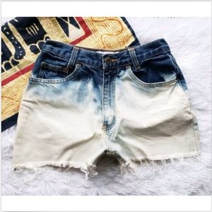 LA Blues Jean Denim High Rise Bleach Wash S